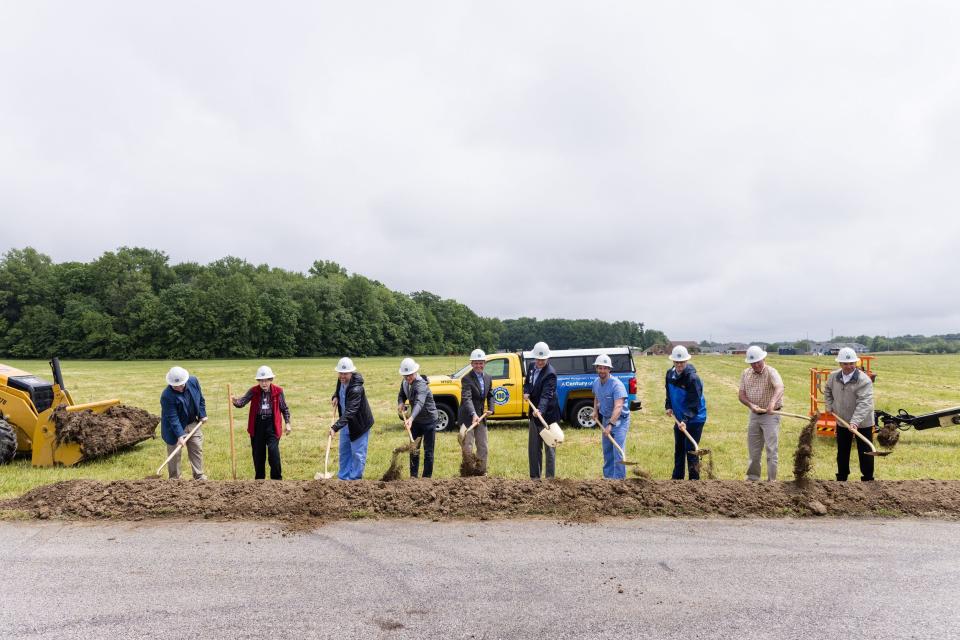 Officials from Franciscan Health and OrthoIndy gathered on May 15 for a groundbreaking ceremony for the new Franciscan OrthoIndy Surgery Center.