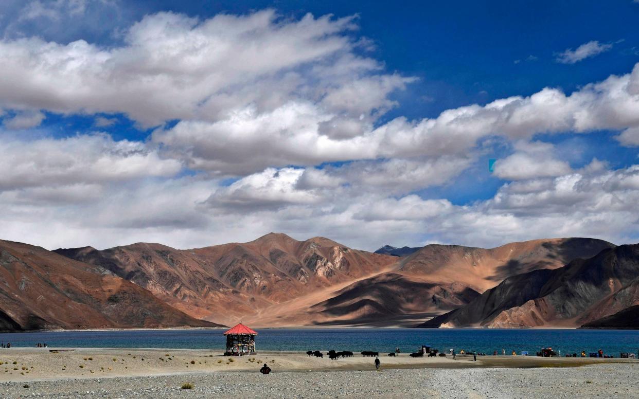 Indian army said the latest flare-up took place along the Pangong Tso Lake - AFP