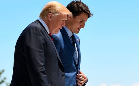 Trump Trudeau - Credit: AFP