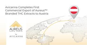 Avicanna Completes First Commercial Export of Aureus™ Branded THC Extracts to Austria