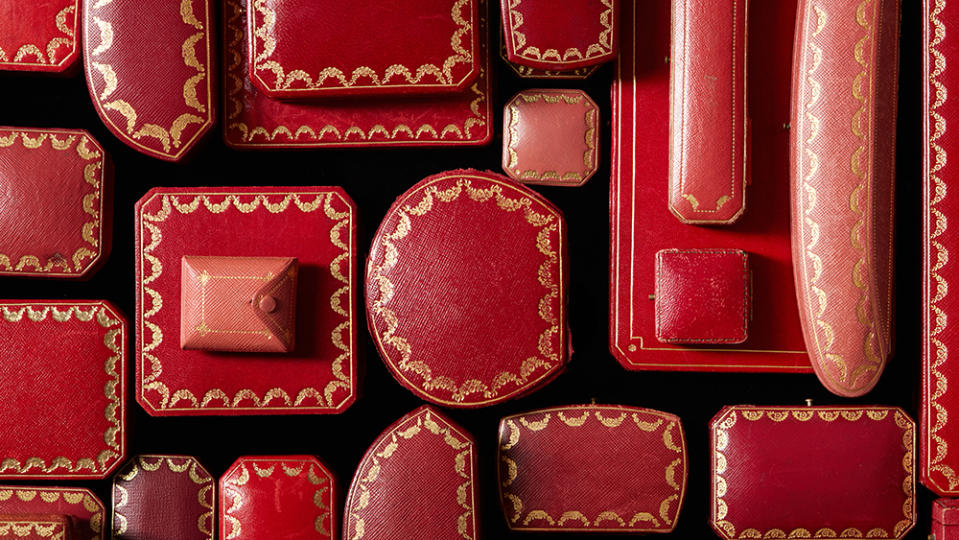 Cartier’s famous red boxes. - Credit: Dylan Thomas