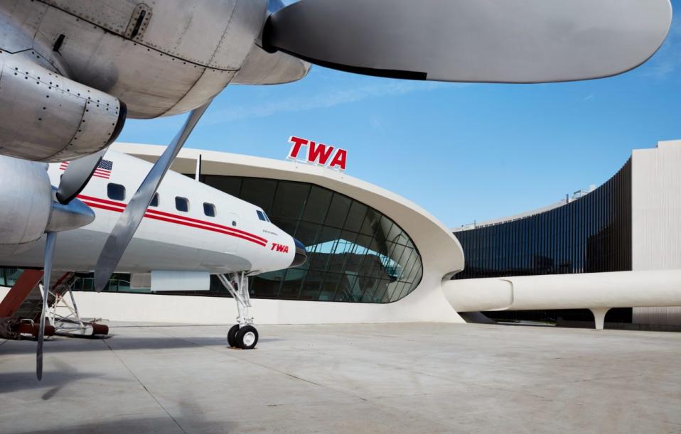 Exterior shot of JFK Airport's TWA Flight Center.