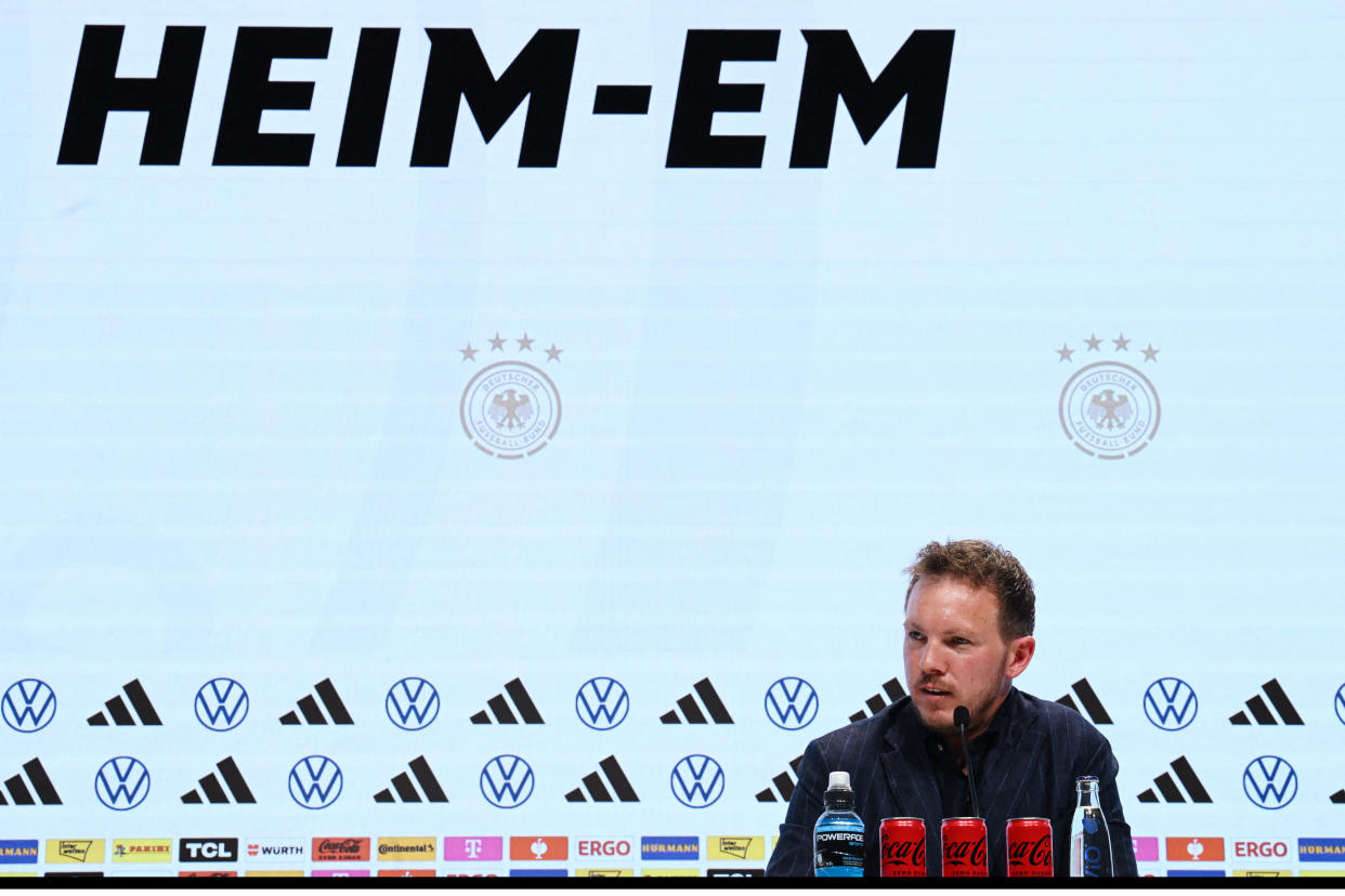 Nach der Verkündung des vorläufigen Kaders von Bundestrainer Julian Nagelsmann geht es nun in großen Schritten auf das Turnier zu. (Bild: REUTERS/Annegret Hilse)