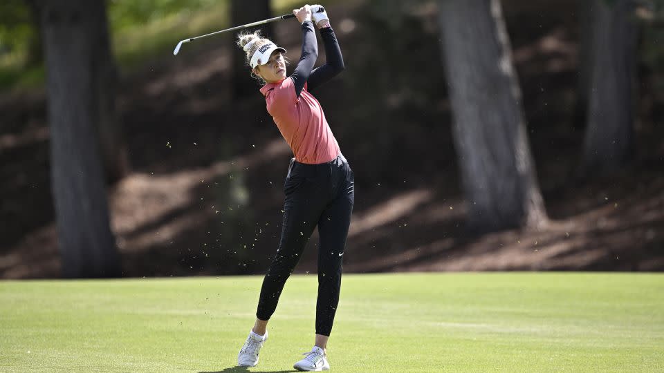 Korda closes in on her fourth straight win. - Orlando Ramirez/Getty Images