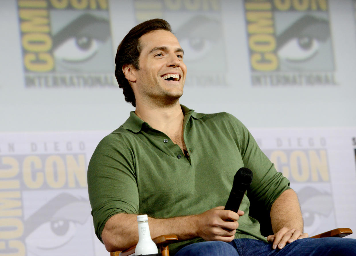 SAN DIEGO, CALIFORNIA - JULY 19: Henry Cavill attends "The Witcher": A Netflix Original Series Panel during 2019 Comic-Con International at San Diego Convention Center on July 19, 2019 in San Diego, California. (Photo by Albert L. Ortega/Getty Images)