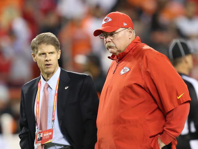 <p>Scott Winters/Icon Sportswire via Getty</p> Kansas City Chiefs head coach Andy Reid and owner Clark Hunt