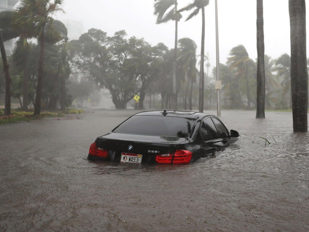 Coastal cities like Miami have already experienced serious flooding thanks to recent hurricanes, and researchers warn that inundation with water could endanger the region's internet infrastructure (Joe Raedle/Getty Images)