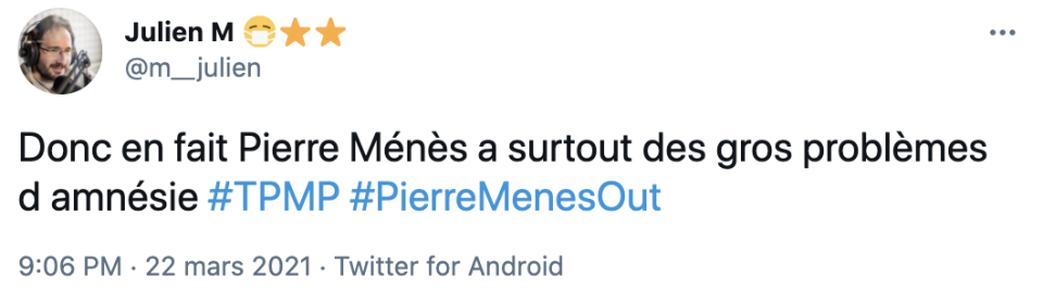 Pierre Ménès était invité sur le plateau de Touche pas à mon poste et a brisé le silence... 