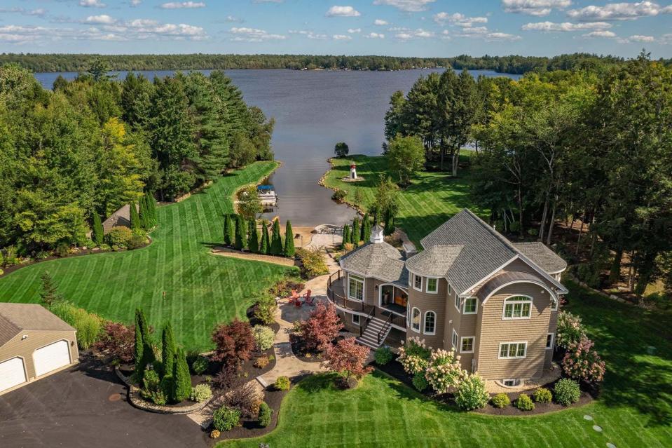 This five-bedroom, five-bathroom home at 337 Camelot Shore Drive in Farmington sold for $2.95 million last October.