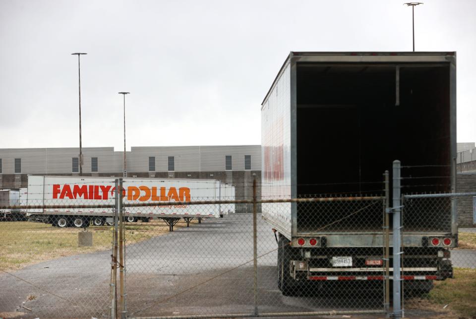 Family Dollar distribution center in West Memphis, Ark. on Monday, Feb. 21, 2022 where a rodent infestation caused the company to close stores in the Mid-South that may have been shipped contaminated products. 