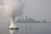 Navy drill ahead of the Lunar New Year in Kaohsiung