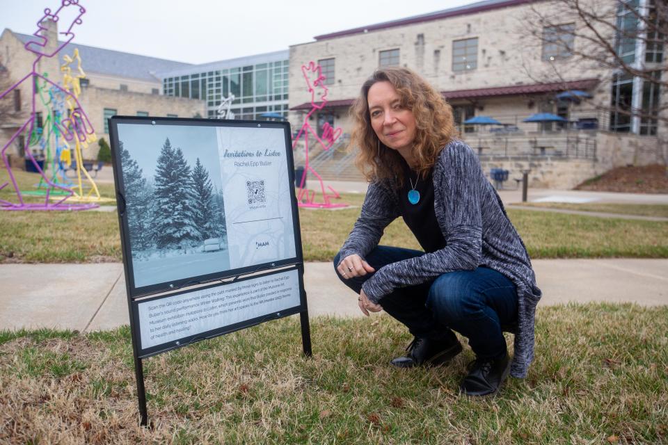 Rachel Epp Buller's art exhibition "Invitations to Listen" even takes participants outdoors as she narrates a winter walk through the North Saskatchewan River Valley in Alberta, Canada.