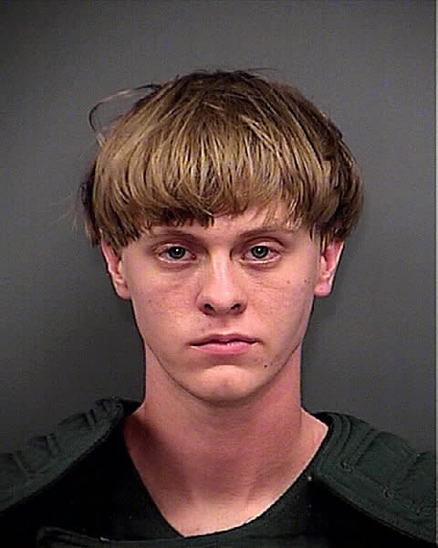 This photo provided by Charleston County Sheriff's Office shows Dylann Roof, Thursday, June 18, 2015. Roof, 21, was arrested Thursday in the slayings of several people Wednesday, including the pastor, at a prayer meeting inside The Emanuel African Methodist Episcopal Church in Charleston, S.C. (Charleston County Sheriff's Office via AP)