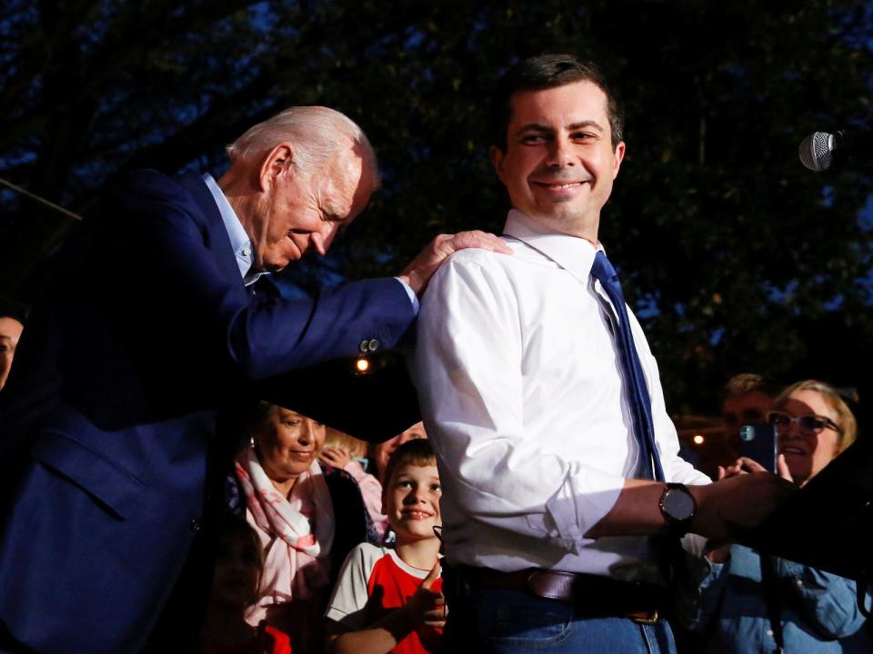 Joe Biden Pete Buttigieg