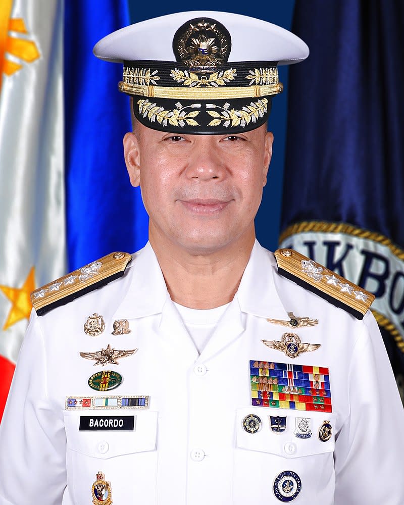 菲律賓海軍首長巴科多公開反對杜特地總統要中國錢不在乎國家安全   圖：菲律賓政府提供/版權規定：Public Domai