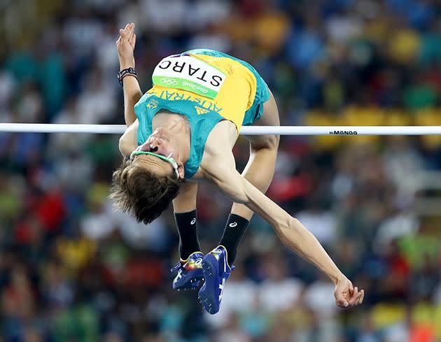 Australian high jumper Brandon Starc. Source: Getty