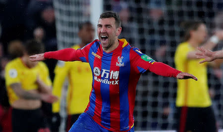 Soccer Football - Premier League - Crystal Palace vs Watford - Selhurst Park, London, Britain - December 12, 2017 Crystal Palace's James McArthur celebrates scoring their second goal Action Images via Reuters/Andrew Couldridge