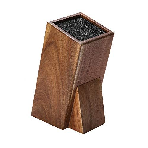 7) Universal Acacia Wood Knife Holder