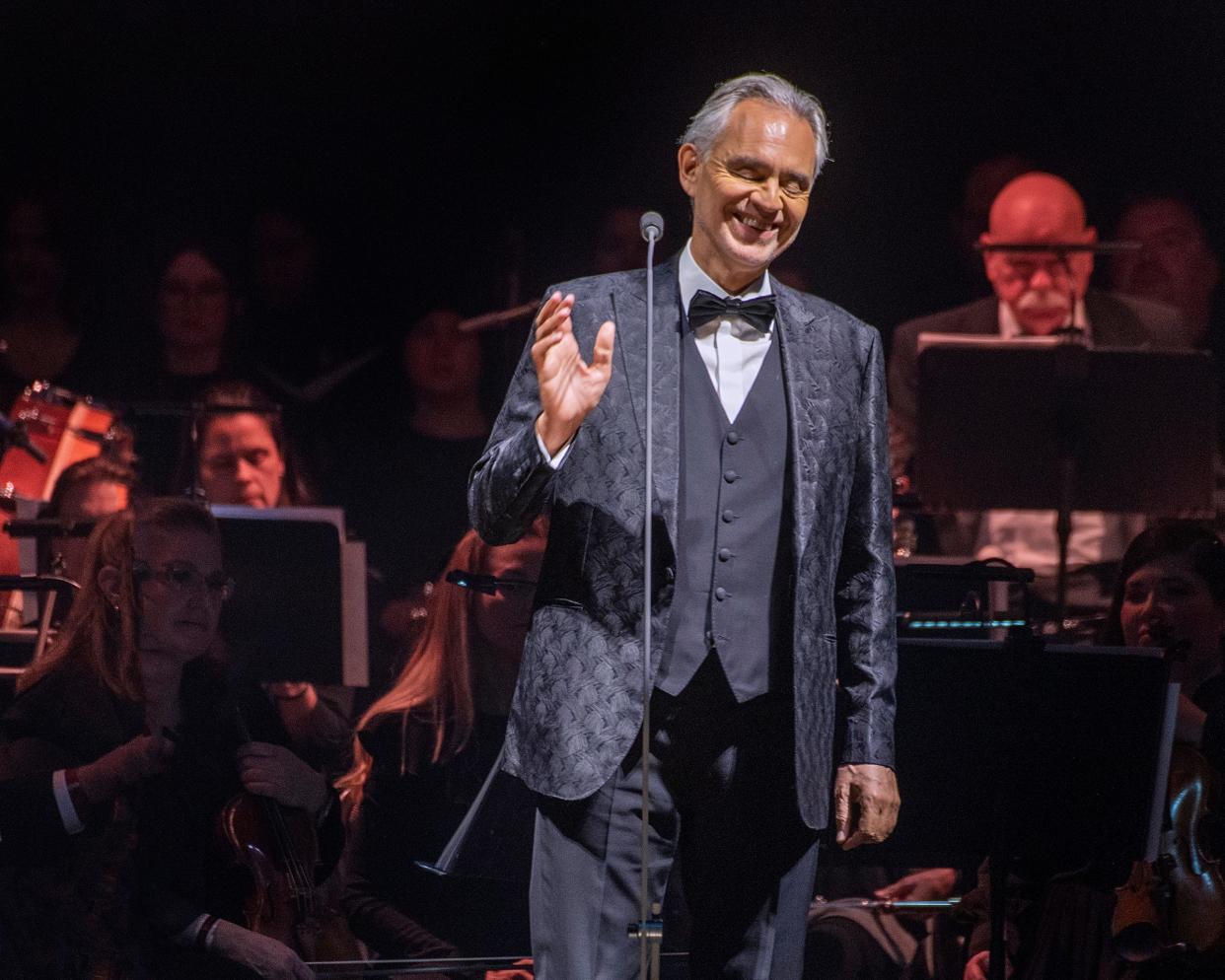 Andrea Bocelli amazed at PPG Paints Arena on Thursday.