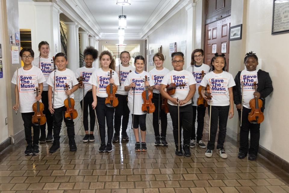 Fifth graders representing multiple Columbus City Schools elementary schools recently participated in the Saturday Strings Festival on Nov. 5 at East High School.