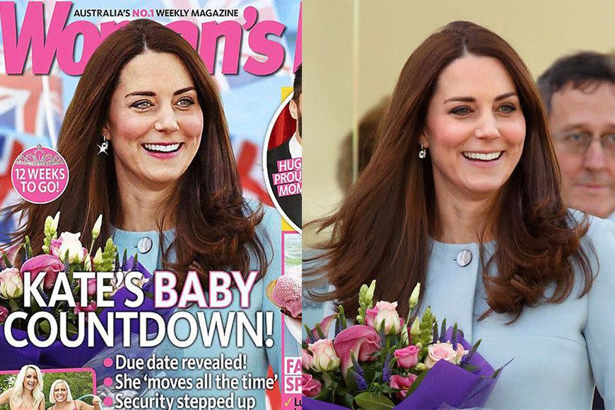 <i>Women’s Day’s</i> magazine cover of The Duchess of Cambridge turned out to be an epic Photoshop fail. Instead of making the 33-year-old look better, they made her worse by changing her eye colour to a steely, Zombie-like grey, her lips to a deep shade of fuschia, her cheeks wind parched and skin pale and sickly. The photo was picked up media outlets around the world, slamming the publication for its manipulated image of the pregnant royal. The magazine has since updated its cover on its Facebook page to its original sate.
