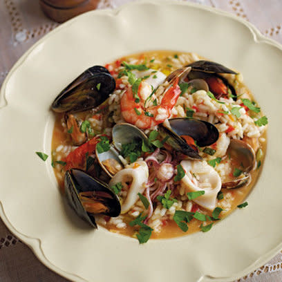 Seafood and Vegetable Risotto