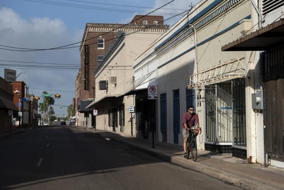 Downtown Brownsville, Texas, in the Rio Grande valley. Erosion of Democratic support took place even after high-profile Biden surrogates descended on the US-Mexico border.