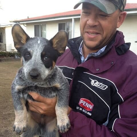 Andrew Symonds and dog