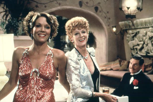 <p>Moviestore/Shutterstock</p> Diana Rigg and Maggie Smith