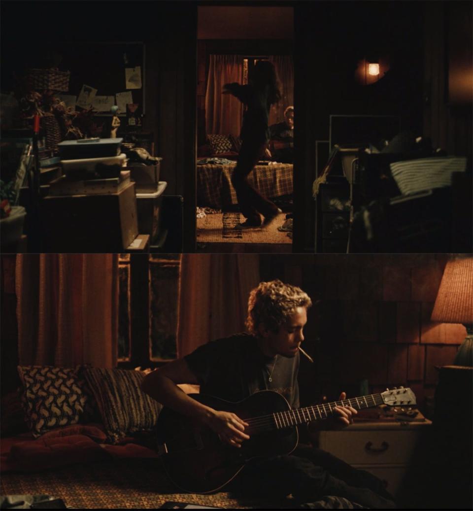 Rue dancing and Elliot playing the guitar on season two, episode two of "Euphoria."