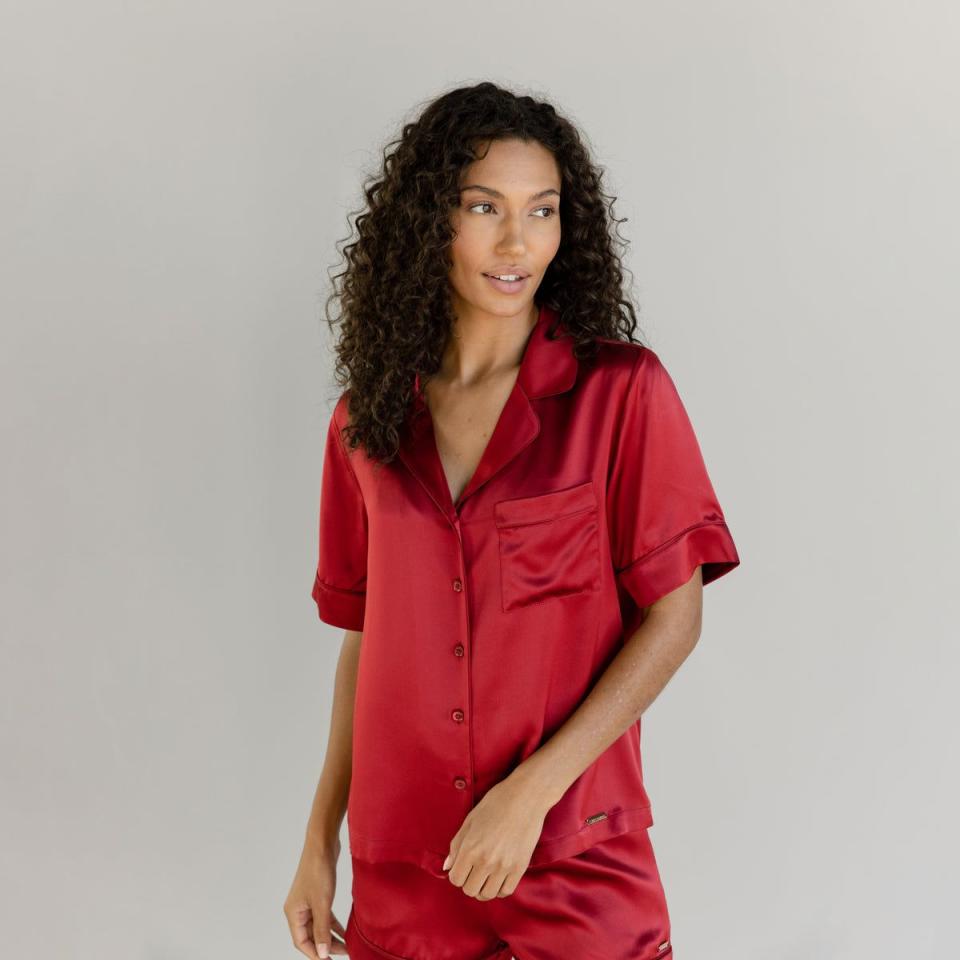 <p><a href="https://go.redirectingat.com?id=74968X1596630&url=https%3A%2F%2Fcozyearth.com%2Fproducts%2Fserenity-silk-classic-short-sleeve-pajama-top%3Fvariant%3D41995647320244&sref=https%3A%2F%2F" rel="nofollow noopener" target="_blank" data-ylk="slk:Shop Now;elm:context_link;itc:0;sec:content-canvas" class="link ">Shop Now</a></p><p>Silk Classic Short Sleeve Pajama Top</p><p>cozyearth.com</p><p>$144.00</p>