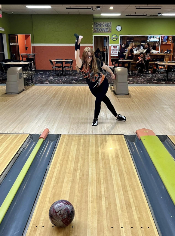 During her senior bowling season, Cheboygan's Izzy Portman won the Northern Michigan Bowling Conference girls singles title and helped lead the Cheboygan girls to another NMBC crown and a trip to the state finals. Portman, who reached the MHSAA singles state quarterfinals, also earned all-state first team honors.