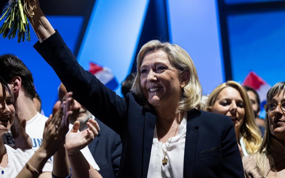 Marine Le Pen proved popular in Grand Est, which neighbours Germany's Saarland region - Louise Delmotte/Bloomberg