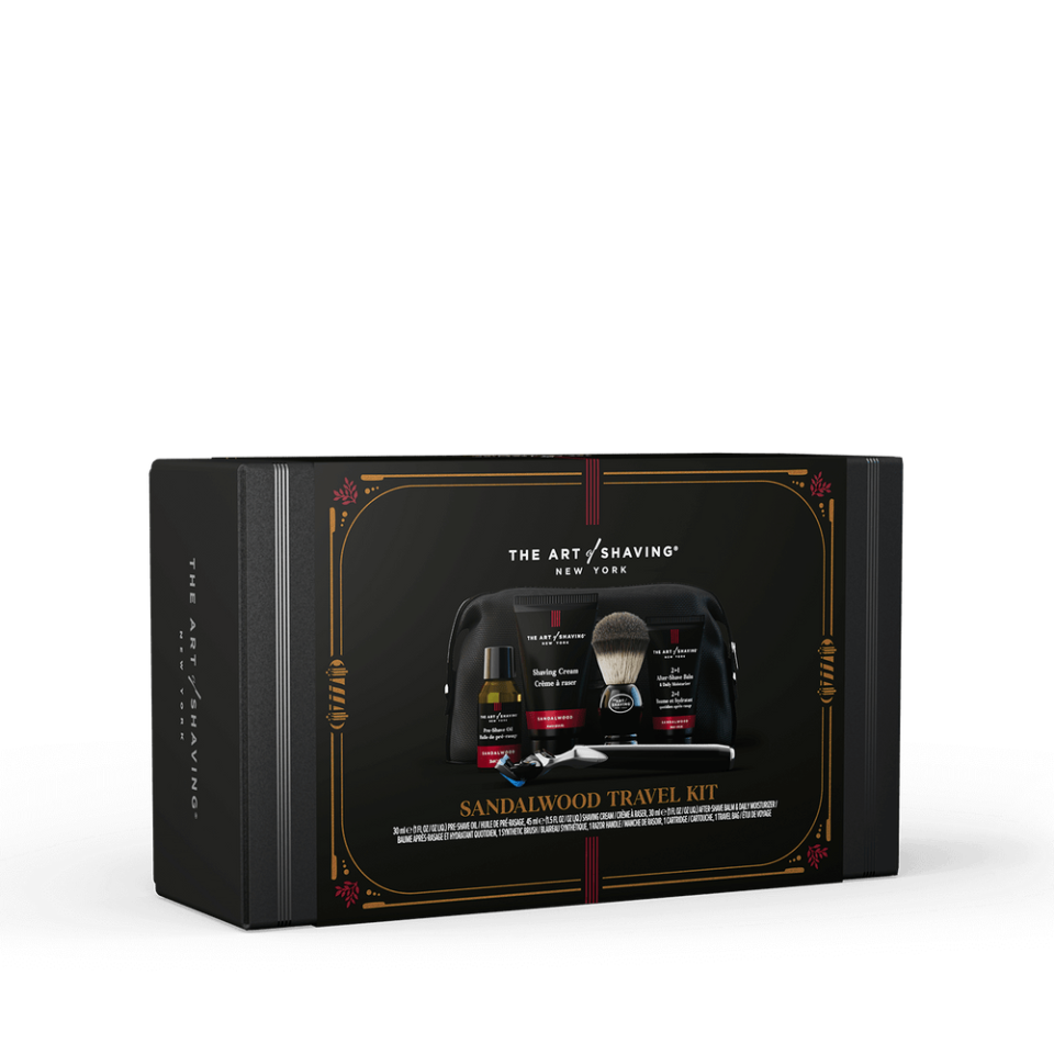 <p><a href="https://go.redirectingat.com?id=74968X1596630&url=https%3A%2F%2Ftheartofshaving.com%2Fshaving-products-shaving-kits%2FPG_00670535724247.html&sref=https%3A%2F%2Fwww.redbookmag.com%2Flife%2Ffriends-family%2Fg60963621%2Fbest-fathers-day-gift1%2F" rel="nofollow noopener" target="_blank" data-ylk="slk:Shop Now;elm:context_link;itc:0;sec:content-canvas" class="link ">Shop Now</a></p><p>Sandalwood Travel Kit</p><p>theartofshaving.com</p><p>$120.00</p>