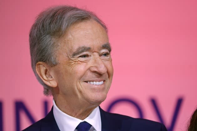 BERNARD ARNAULT CEO OF THE LVMH GROUP LOUIS VUITTON MOET HENNESSY