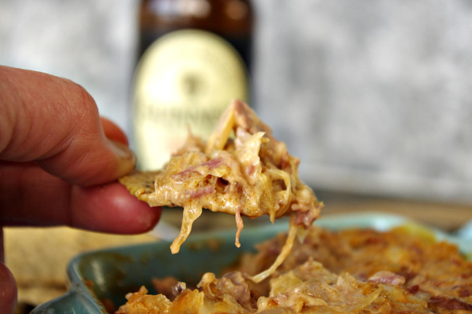 <p>Shea Goldstein</p><p>If you have an affinity for anything Reuben, you'll be happy to know you can "Reubenize" dip!</p><p><strong>Get the recipe: <a href="https://parade.com/860397/sheagoldstein/celebrate-st-patricks-day-with-reuben-dip/" rel="nofollow noopener" target="_blank" data-ylk="slk:Reuben Dip;elm:context_link;itc:0;sec:content-canvas" class="link ">Reuben Dip</a>.</strong></p><p><strong>Related: </strong><strong><a href="https://www.yahoo.com/lifestyle/easy-cheesy-reuben-dip-star-194715328.html" data-ylk="slk:St. Patrick's Day Reuben Dip Recipe;elm:context_link;itc:0;sec:content-canvas;outcm:mb_qualified_link;_E:mb_qualified_link;ct:story;" class="link  yahoo-link">St. Patrick's Day Reuben Dip Recipe</a></strong></p>