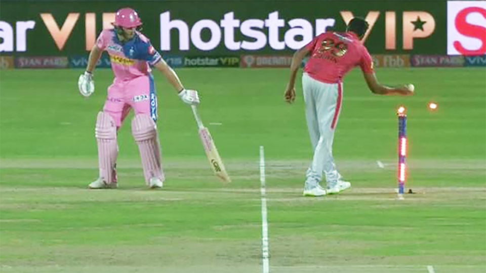 Ashwin appeared to trick Buttler. Image: IPL