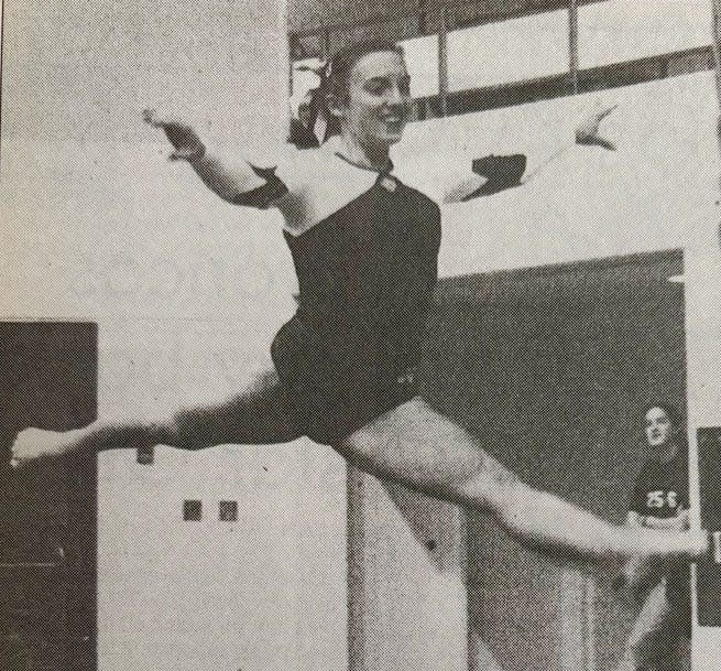 Watertown's Heather Rydell performs in the floor exercise during the 1998 Watertown Invitational gymnastics meet in the Civic Arena.