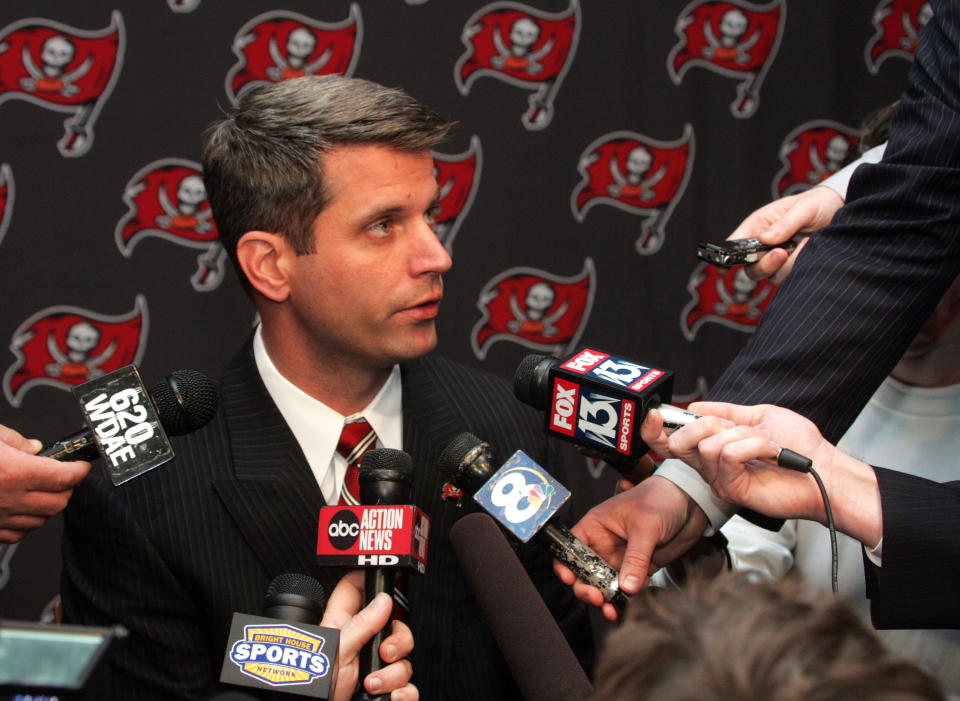 Mike Martin's scouting journey when he received a cold call from a man who eventually would become general manager of the Tampa Bay Buccaneers, Mark Dominik. (Getty Images)