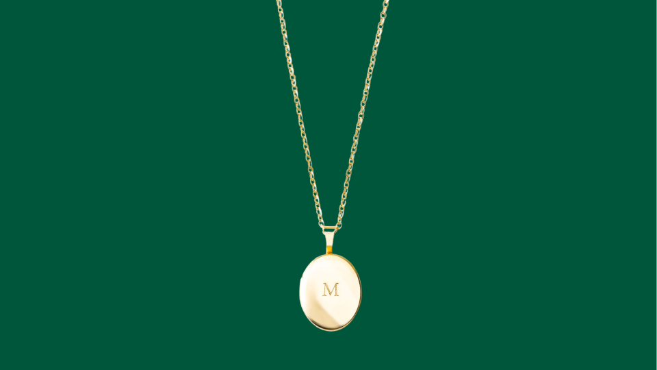 Shop the best jewelry gifts this Christmas at GLDN: Oval Locket Necklace