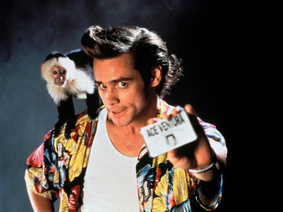 Jim Carrey's career took off like a rocket in 1994 with a triple whammy of hits, including Ace Ventura: Pet Detective. (Alamy)