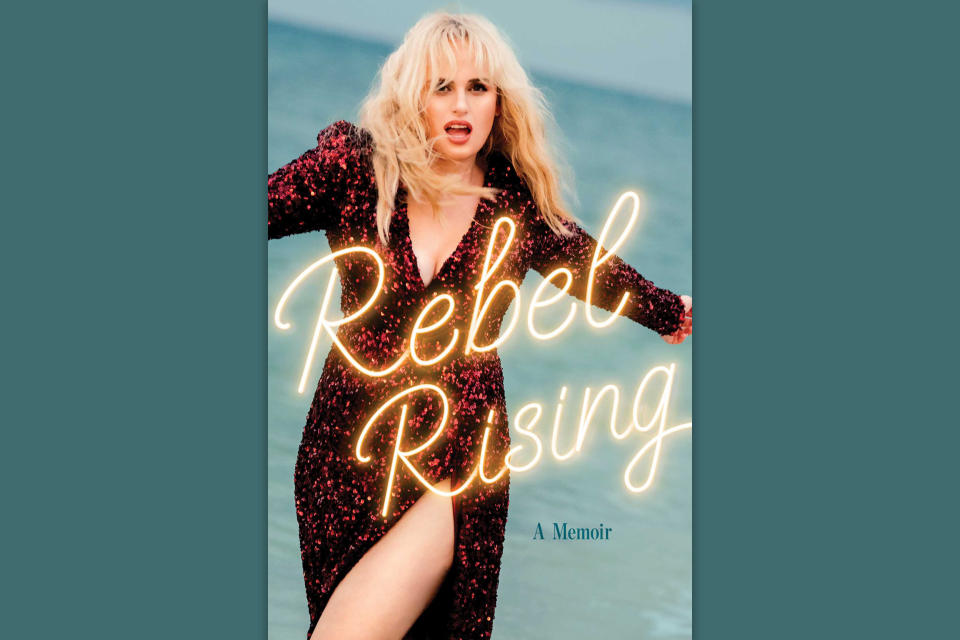 Cover of Rebel Rising, Rebel Wilson's memoir.