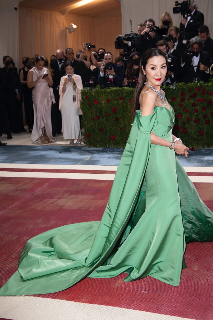 Michelle Yeoh attends The 2022 Met Gala celebrating In America: An Anthology of Fashion at the The Metropolitan Museum of Art in New York City on May 2, 2022.