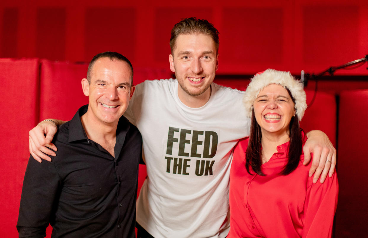 LadBaby Mark Hoyle and his wife Roxanne with money-saving expert Martin Lewis