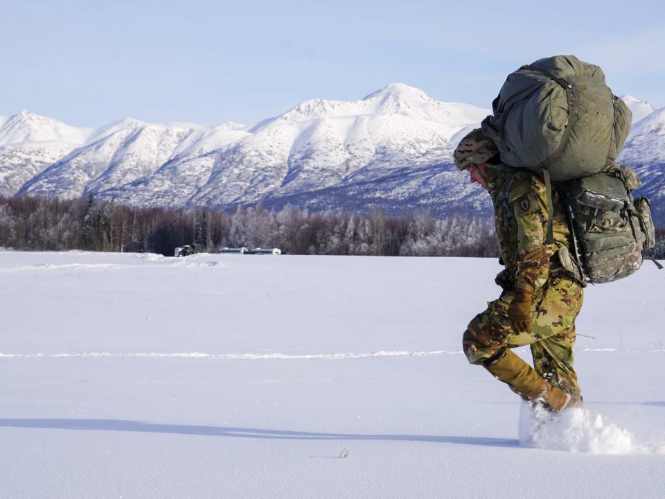 US Army paratrooper Alaska