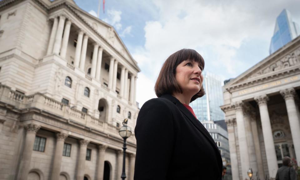 <span>Rachel Reeves at the Bank of England HQ in London. The Treasury said the changes to the capital rules would help support Labour’s growth plans.</span><span>Photograph: Stefan Rousseau/PA</span>