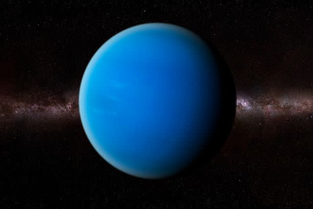 <p>Science Photo Library RF/Getty</p> Neptune