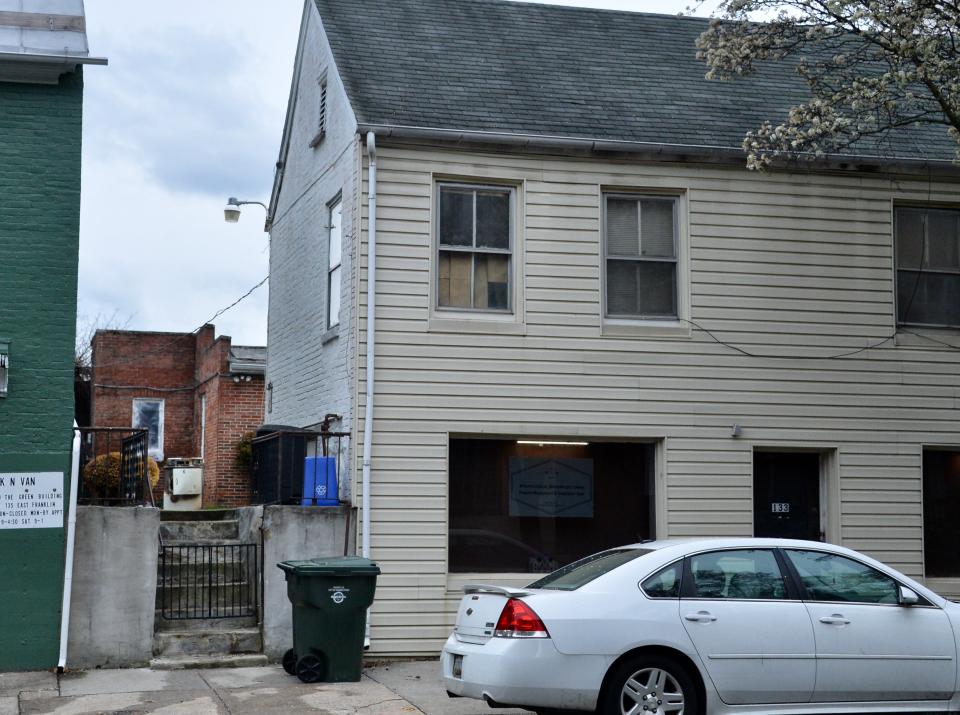 The Hagerstown Fire Department is investigating a Thursday afternoon fire at an apartment connected to the back of 133 E. Franklin St. in downtown Hagerstown. The fire occurred in an apartment in the red brick structure, up the side stairs to the rear of the beige building.