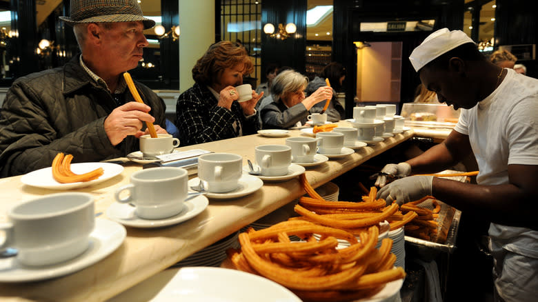 Spanish churro café