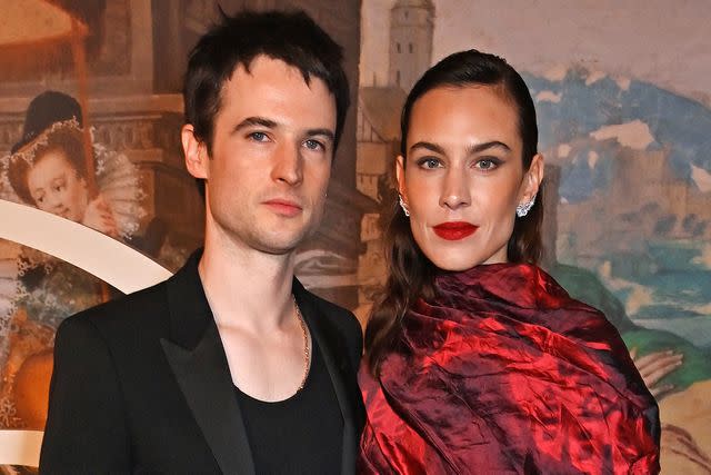 <p>Dave Benett/Getty</p> Tom Sturridge and Alexa Chung attend The National Portrait Gallery's Portrait Gala on March 19, 2024 in London, England.